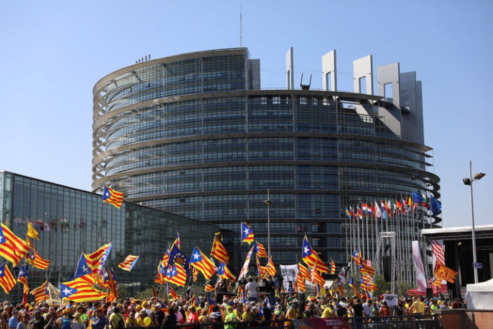 Manifestacio independentista Parlament Europeu / ANC