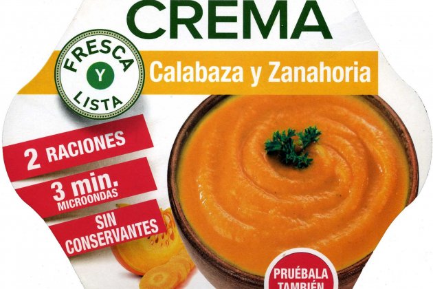 Crema de carbassa i pastanaga de Mercadona Crema de carbassa i pastanaga de Mercadona
