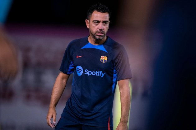 Xavi Hernández entrenamiento Barça / Foto: FC Barcelona