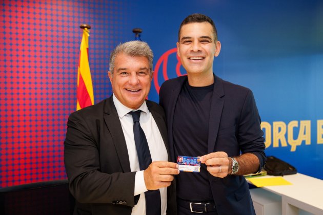 Joan Laporta Rafa Márquez Barça / Foto: FC Barcelona