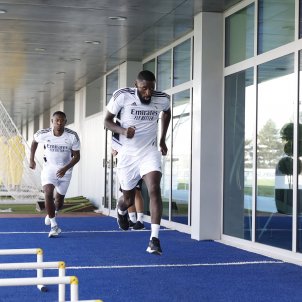Antonio Rüdiger entrenamiento Real Madrid / Foto: EFE