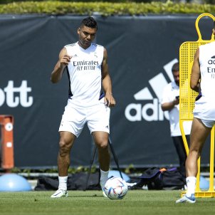 Carlos Casemiro entrenamiento Real Madrid / Foto: EFE
