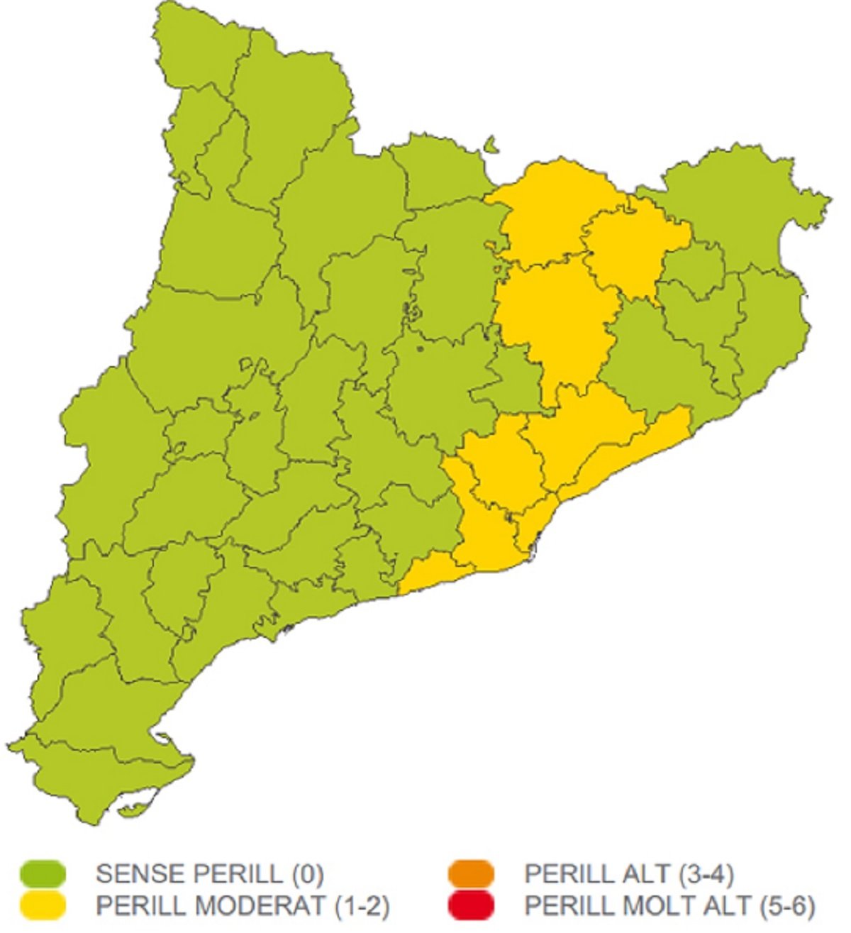 Avís tempestes fortes dimecres 27 juliol Catalunya / Meteocat Avís tempestes fortes dimecres 27 juliol Catalunya / Meteocat