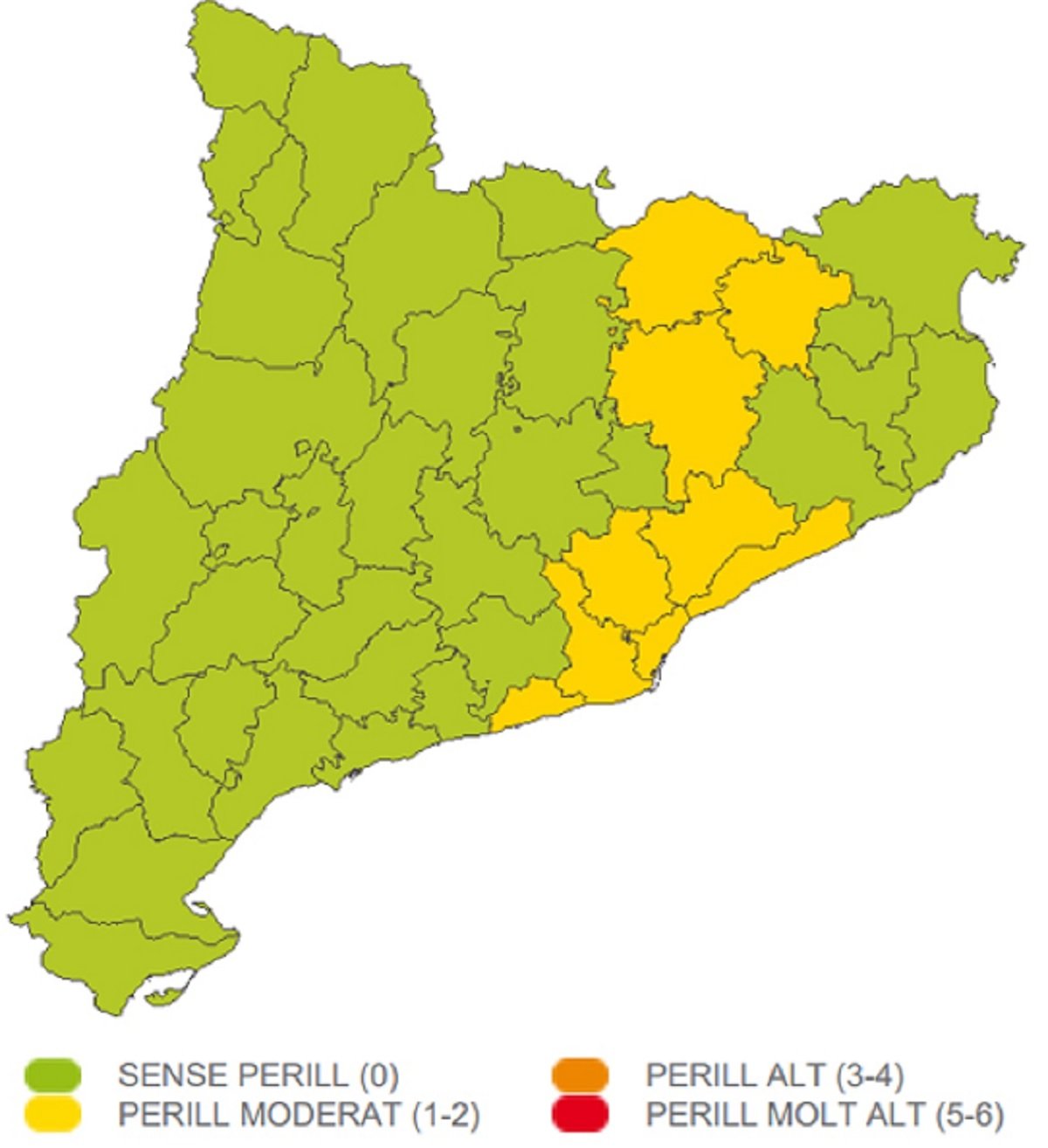 Avís tempestes fortes dimecres 27 juliol Catalunya / Meteocat