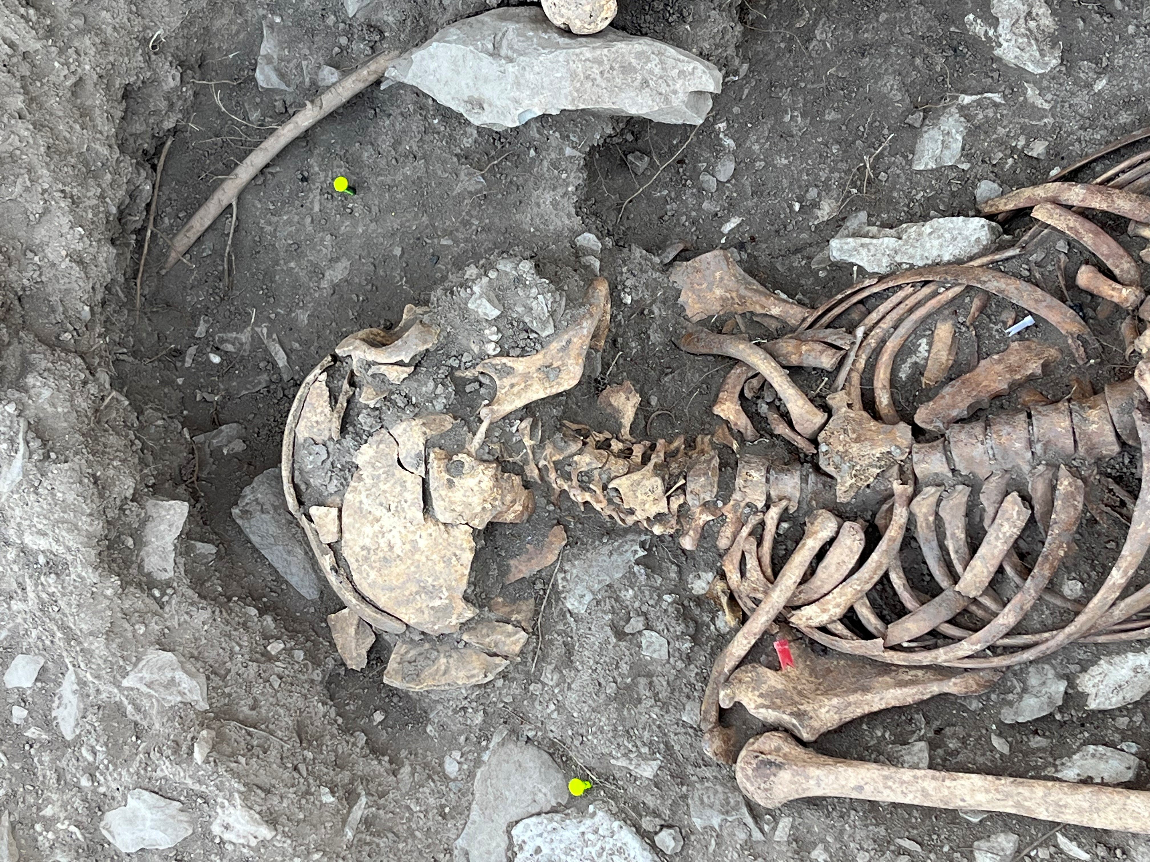 Encuentran los restos de un soldado republicano en unos trabajos arqueológicos en Agramunt
