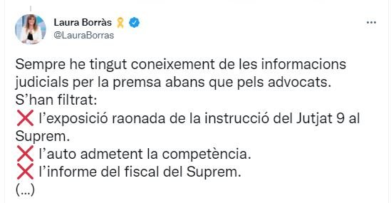 Tuit Laurà Borràs 7 Tuit Laurà Borràs 7