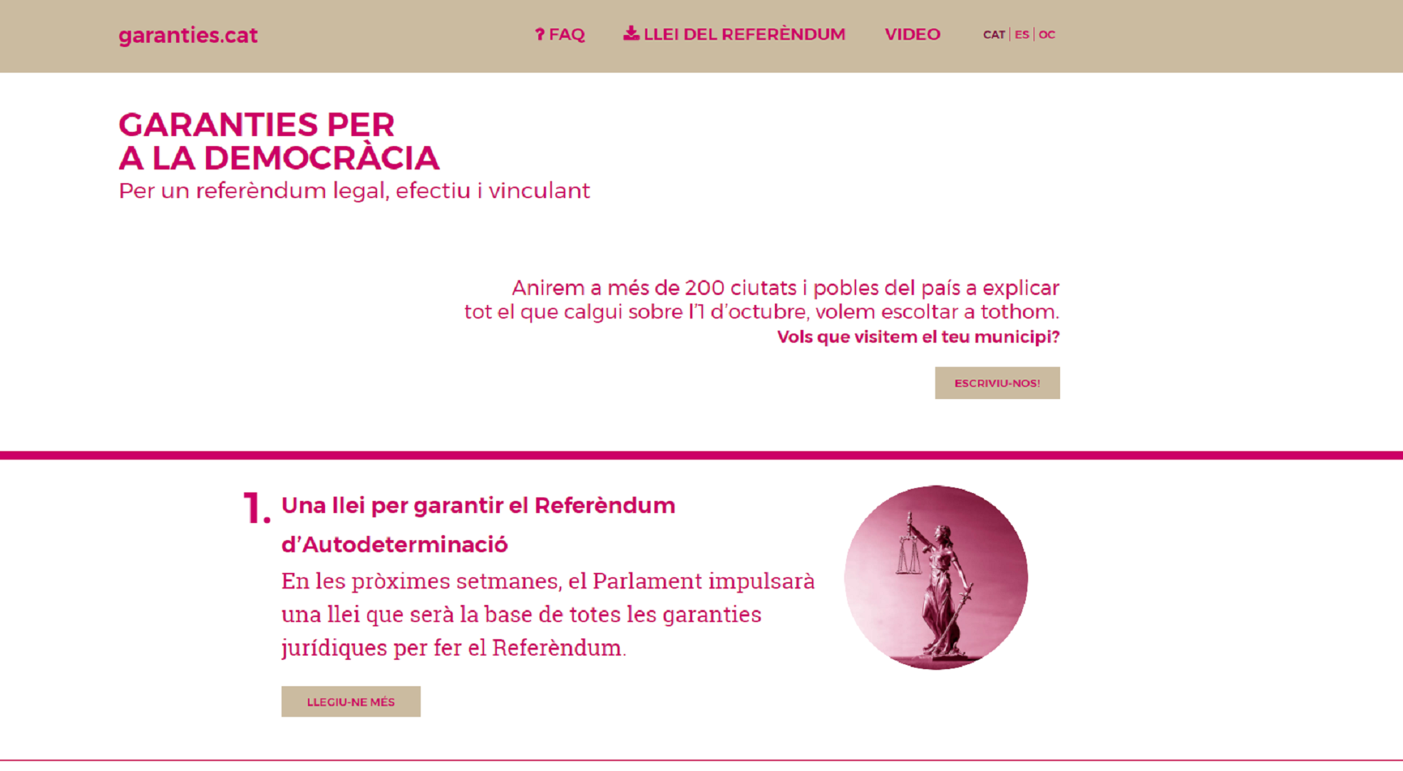 La web garanties.cat rep 38.000 visites i 900 preguntes en una setmana