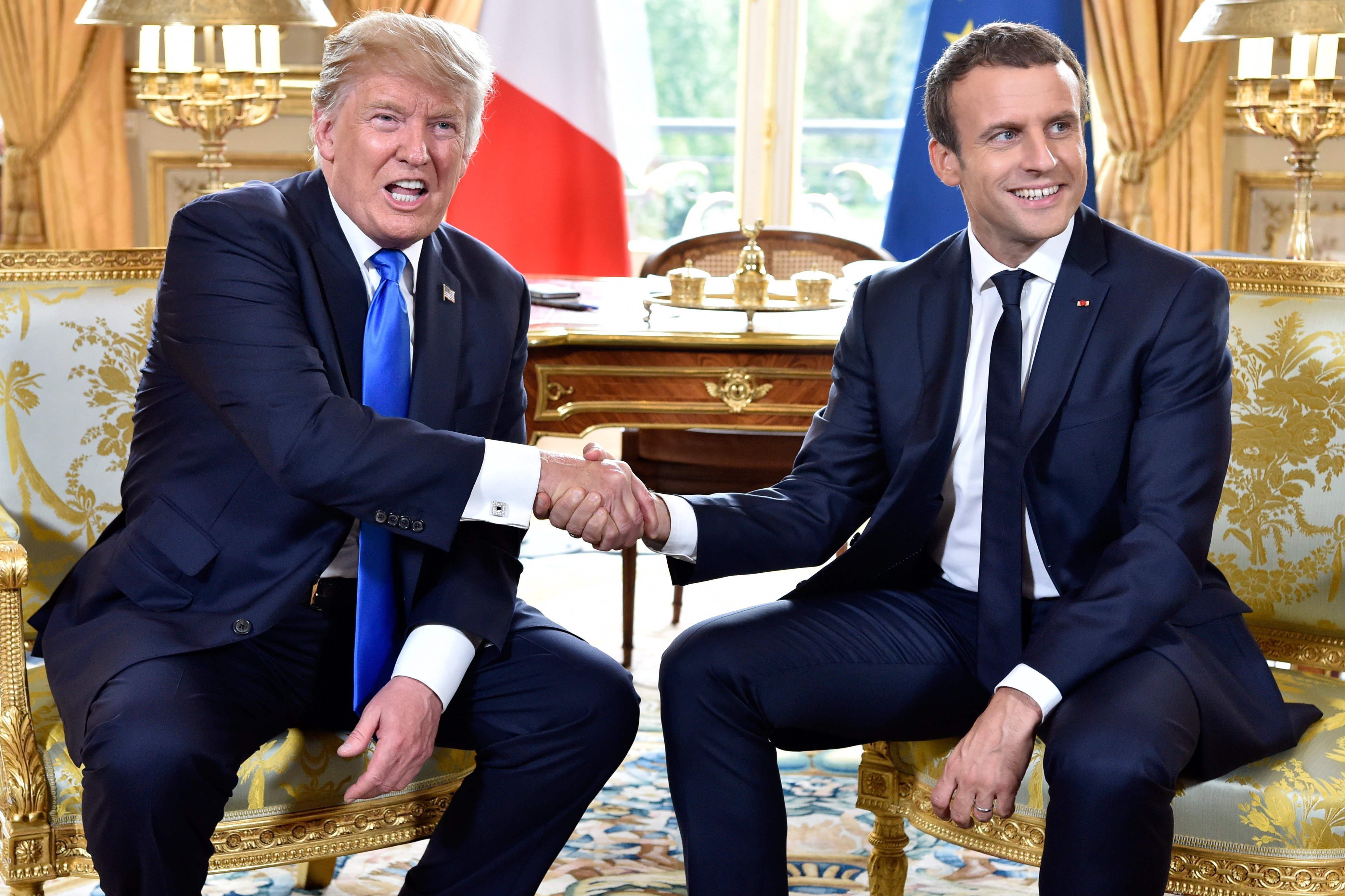 Sintonía entre Macron i Trump en la cumbre de París