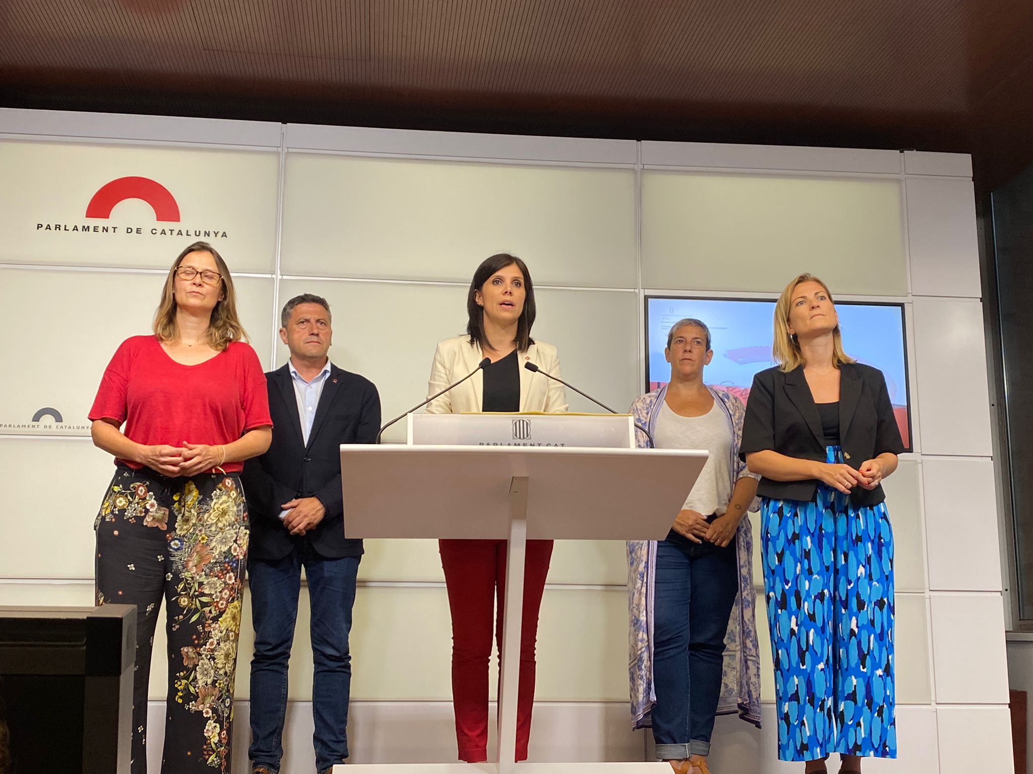 Roda premsa Marta Vilalta ERC Parlament / Carme Rocamora