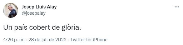 TUIT Josep Lluis Alay TUIT Josep Lluis Alay