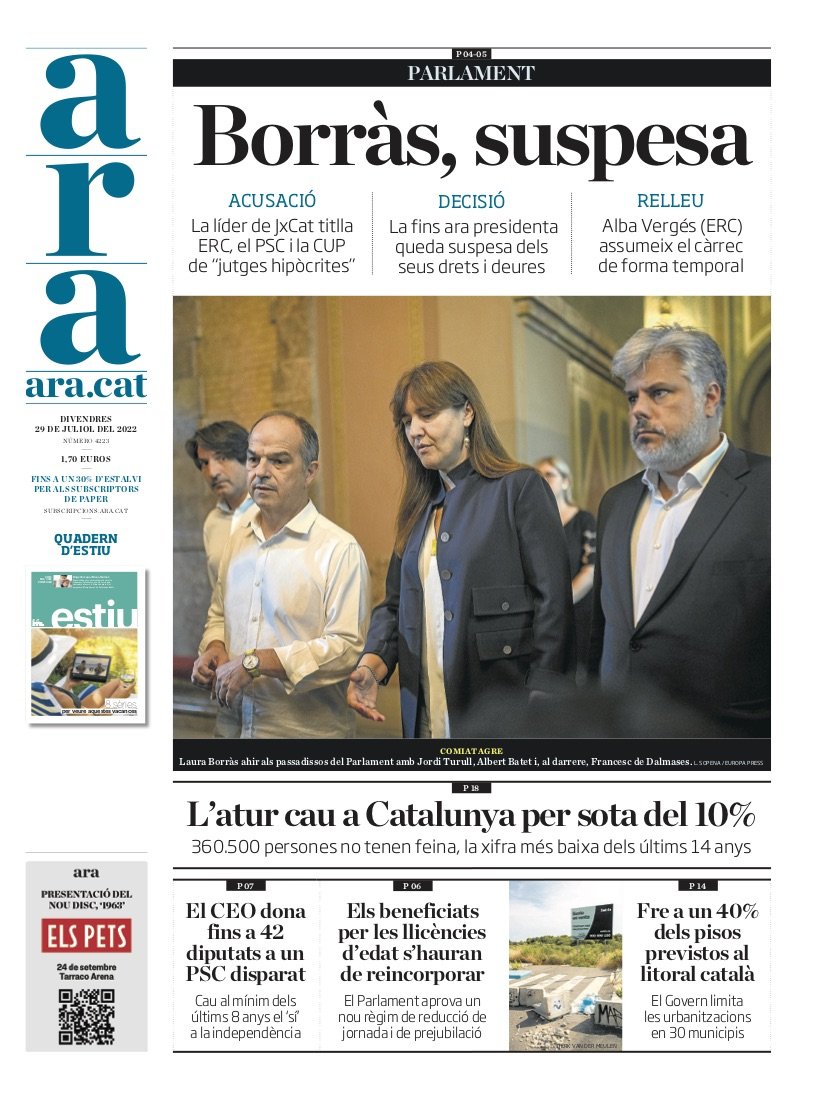 Portada Ara Portada Ara