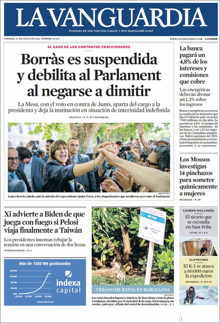 Portada La Vanguardia