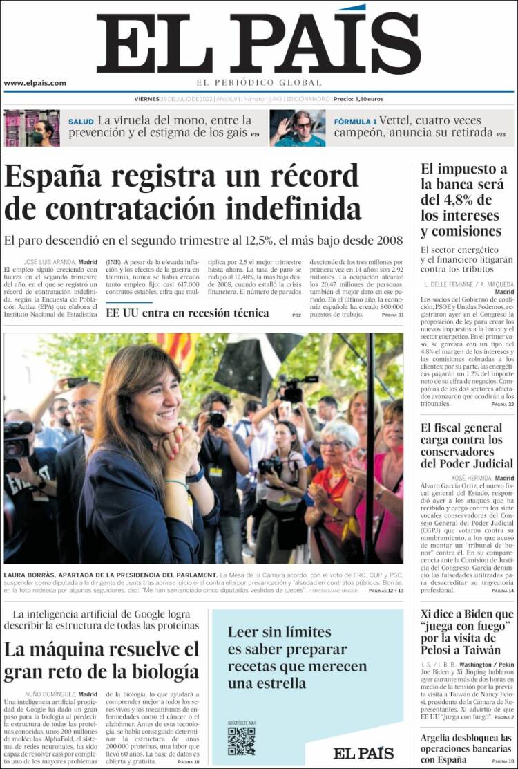 Portada El País Portada El País