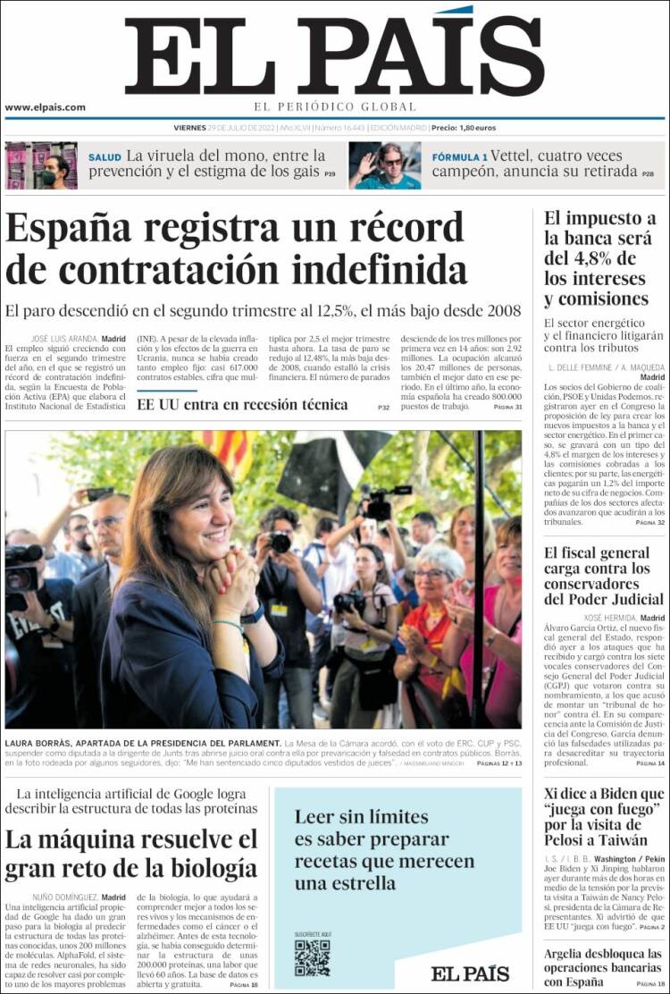 Portada El País