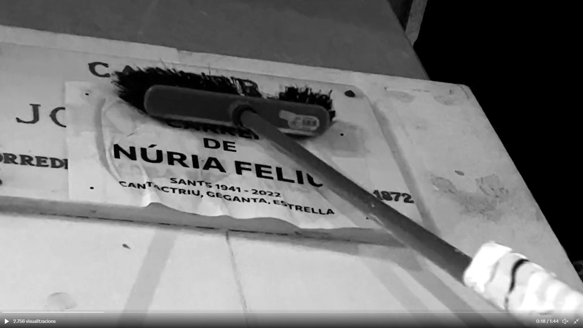 Cambian el nombre de una calle en Sants por el de Núria Feliu