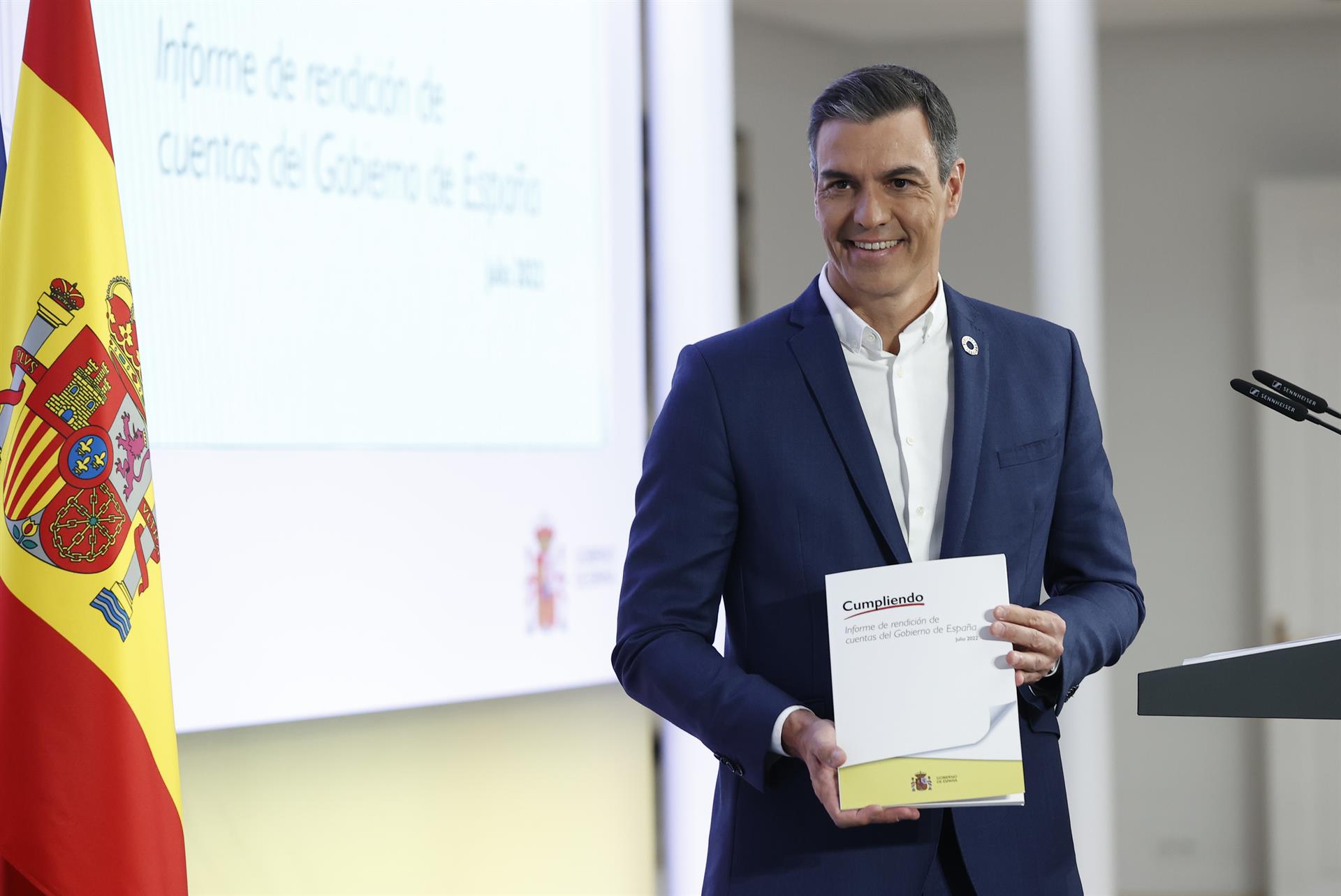 Sánchez vincula al diàleg la caiguda de l'independentisme: "Ho estem superant amb l'esforç de tots"