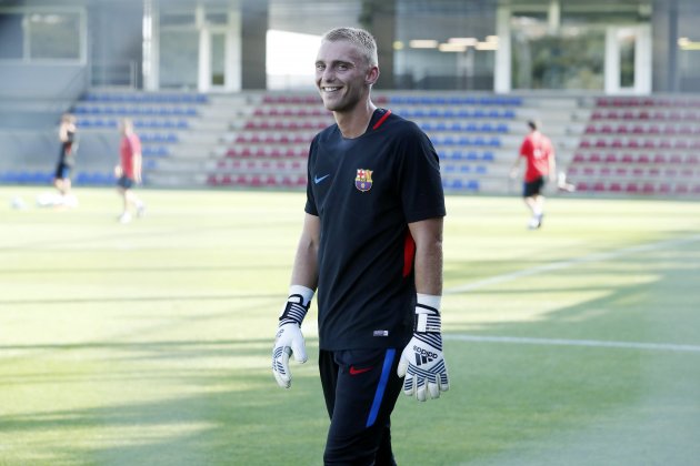 Jasper Cillessen entrenamiento pretemporada Barça FCB