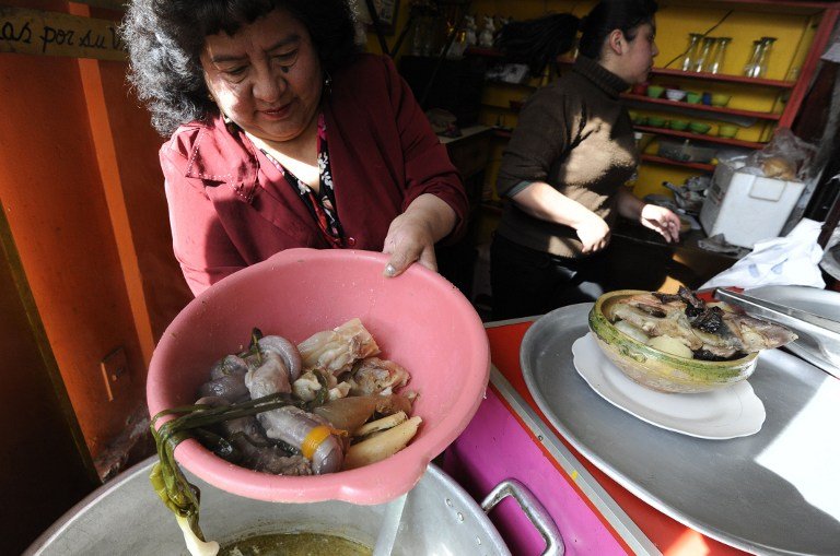 Preparación del 'caldo de cardán' Foto contexto ganadero