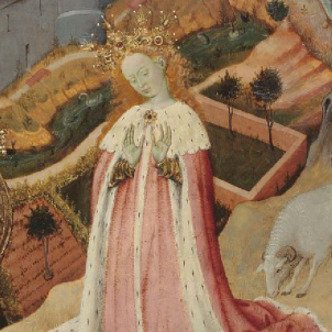 Representació coetània de Margarida de Prades (segle XV). Font Centre Civic de Prades