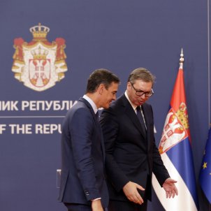 President govern espanyol Pedro Sanchez president Serbia Aleksandar Vucic / Efe
