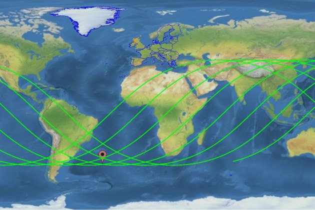 Prediccio impacto cohete xines / EU SST