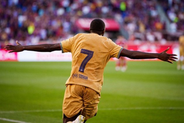 Ousmane Dembele celebracion gol New York Red Bulls /v Foto: @fcbarcelona.cat