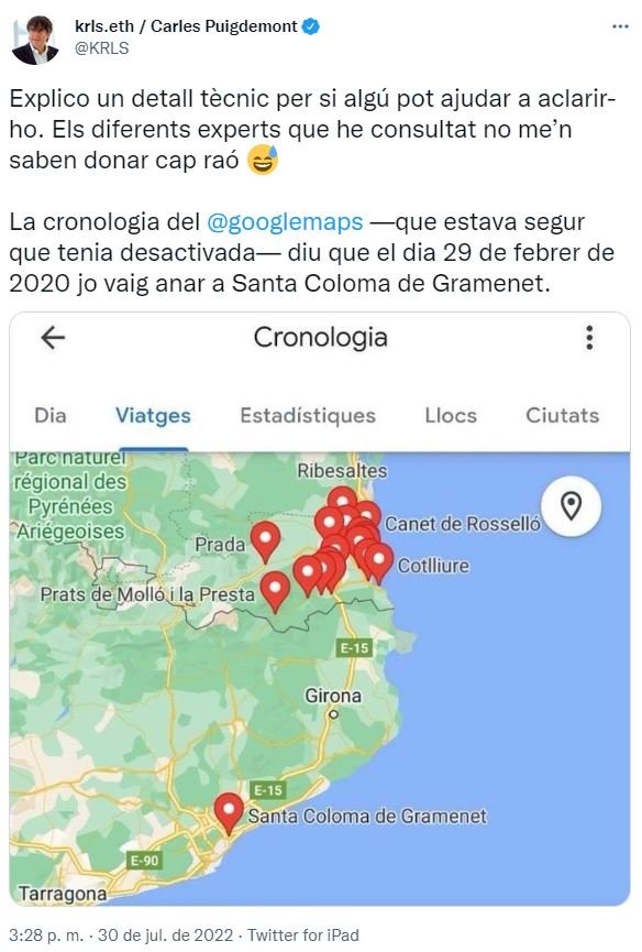 TUIT Carles Puigdemont 1 TUIT Carles Puigdemont 1