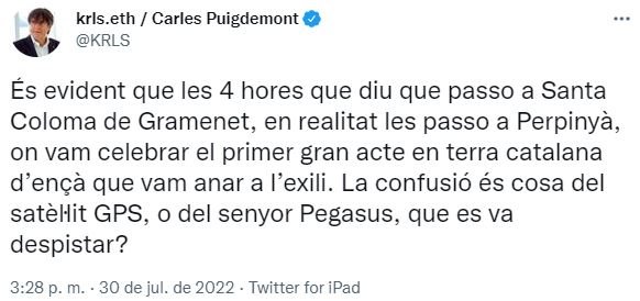 TUIT Carles Puigdemont 3