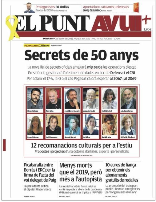 el punt avui portada 2 agost el punt avui portada 2 agost