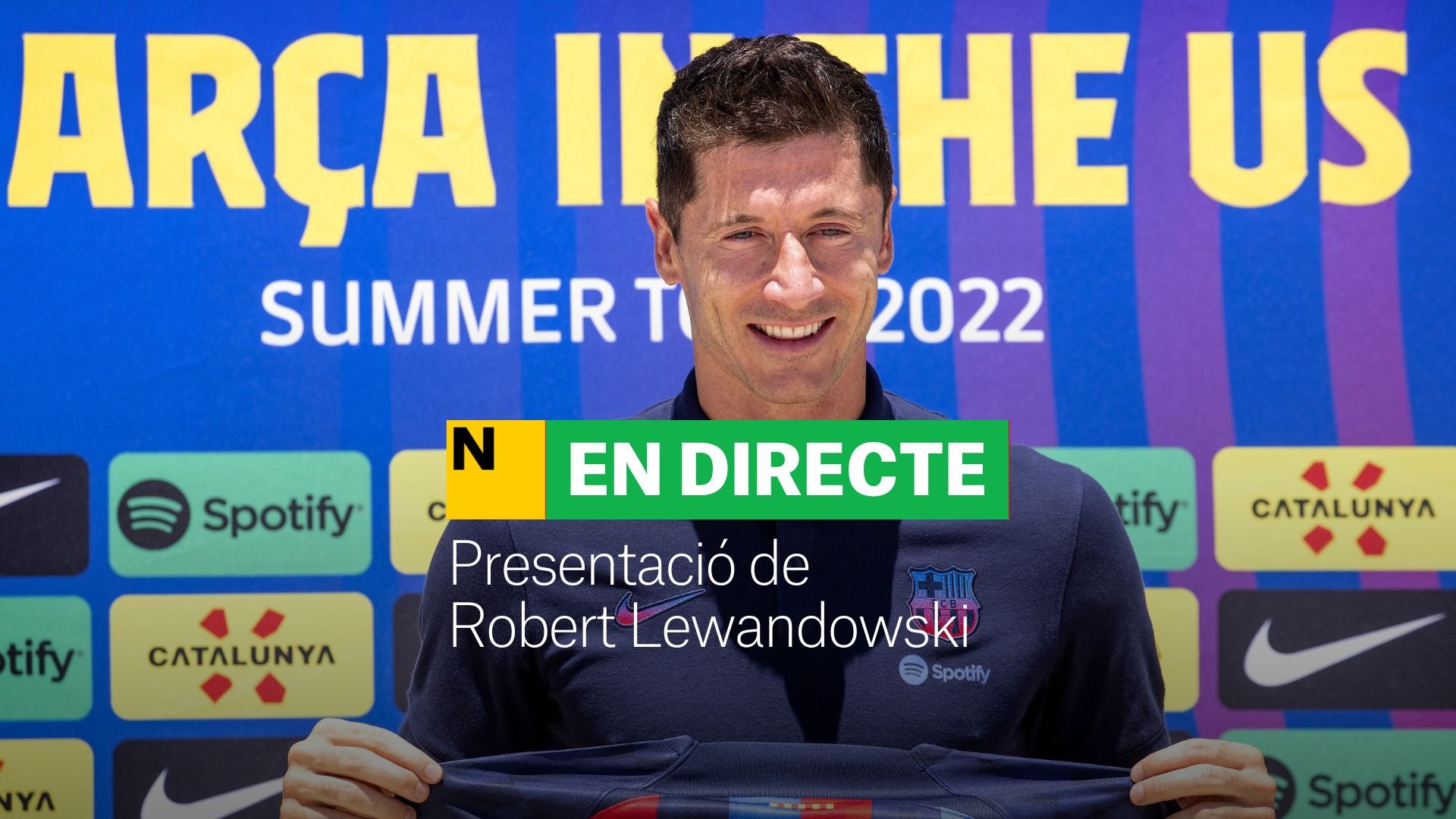 Presentació de Lewandowski: El nou jugador del Barça ja és al Camp Nou | DIRECTE