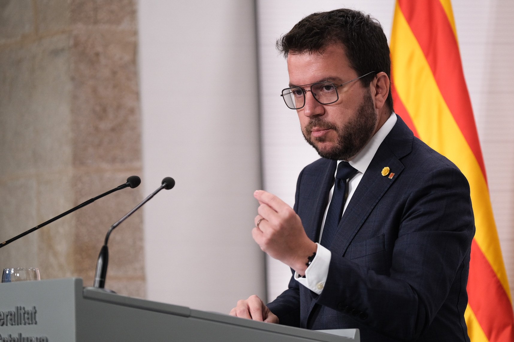 Aragonès critica la infrafinanciación: "Hace falta un estado para acabar con el espolio"