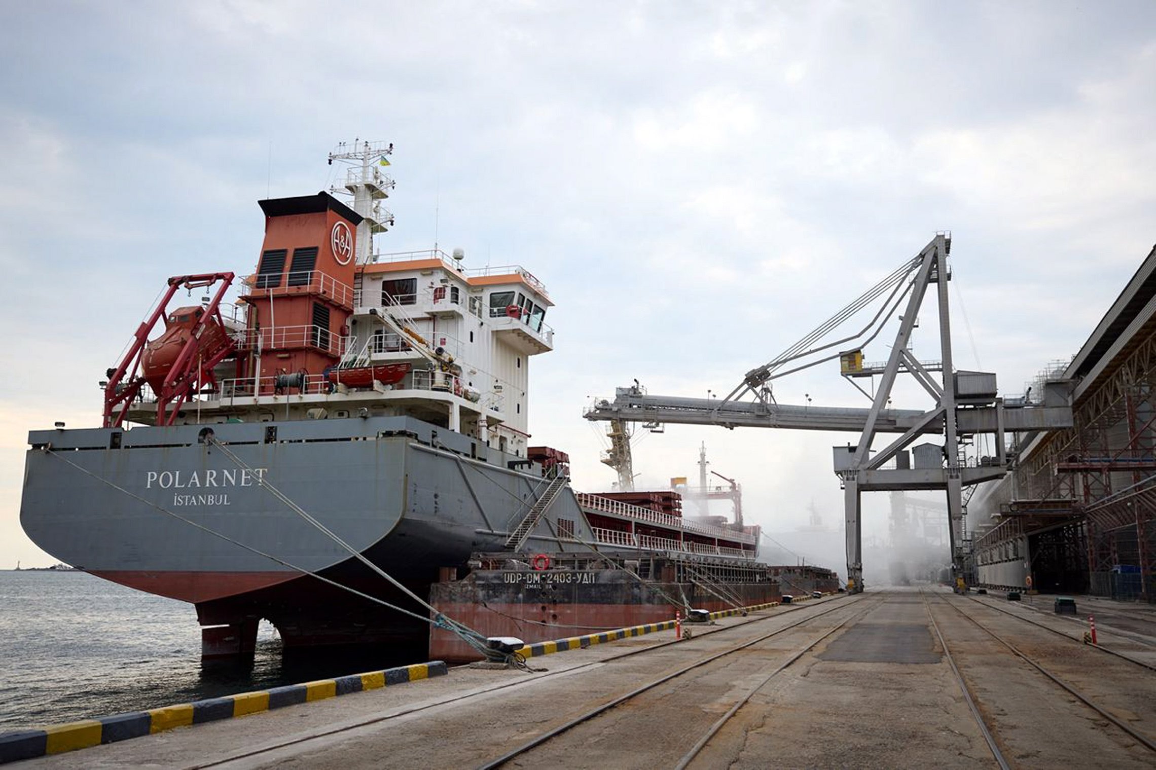 El primer barco con 27.000 toneladas de cereales de Ucrania llega a Estambul