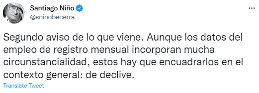 TUIT santiago niño becerra paro crisis TUIT santiago niño becerra paro crisis