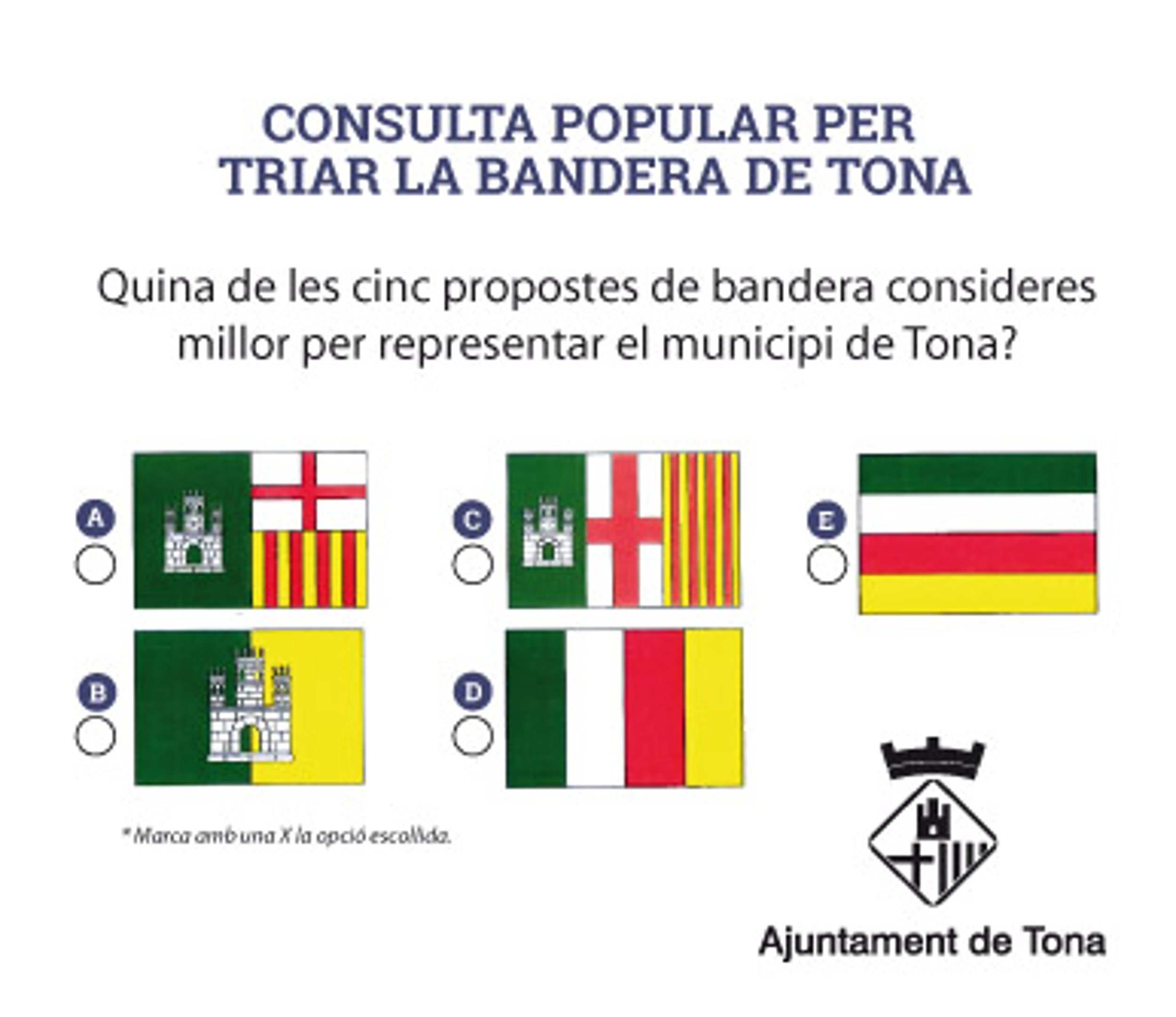 L'Estat impugna la consulta popular per triar la bandera de Tona