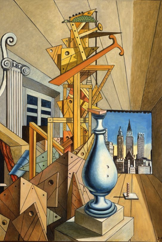 y visio metafisica de nueva york y 1975 fondazione giorgio e isa de chirico roma c giorgio de chirico vegap barcelon