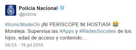 Periscope policía