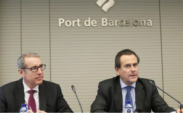 El Puerto de Barcelona, a toda vela