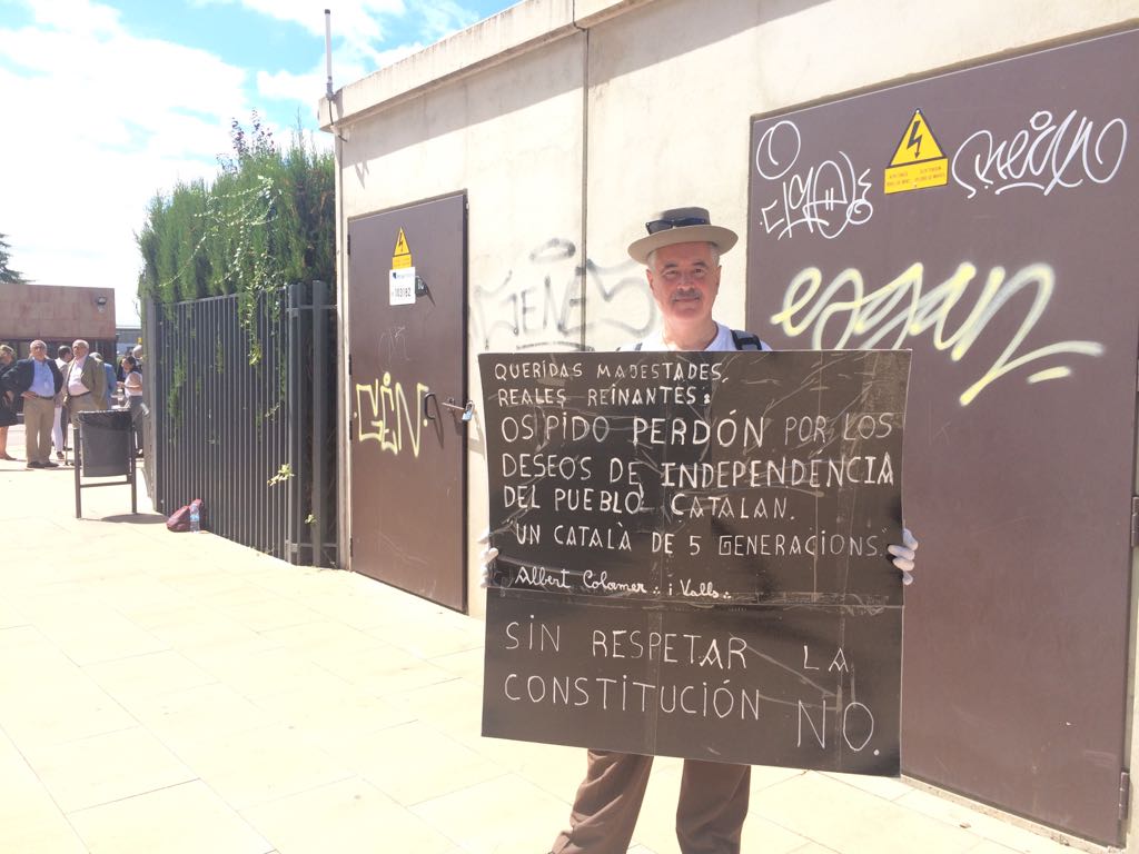 Un home demana perdó als Reis pel procés