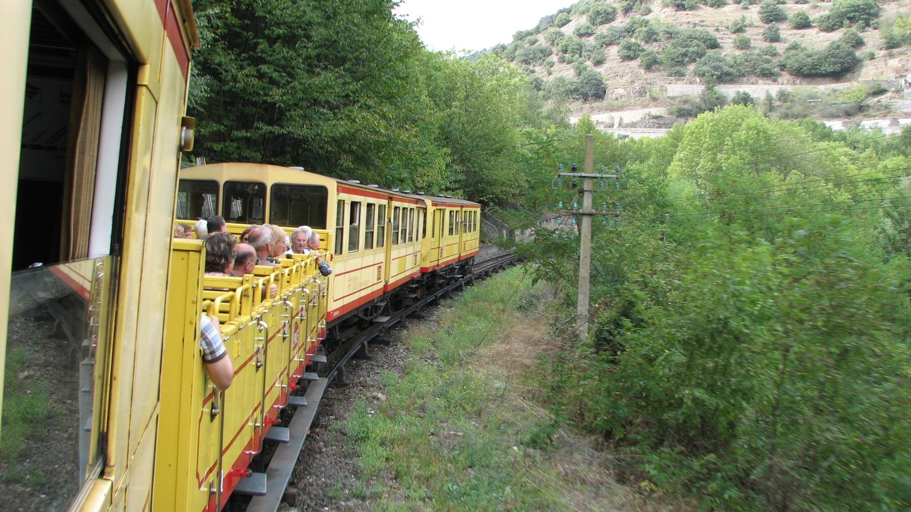 El tren amarillo del Conflent