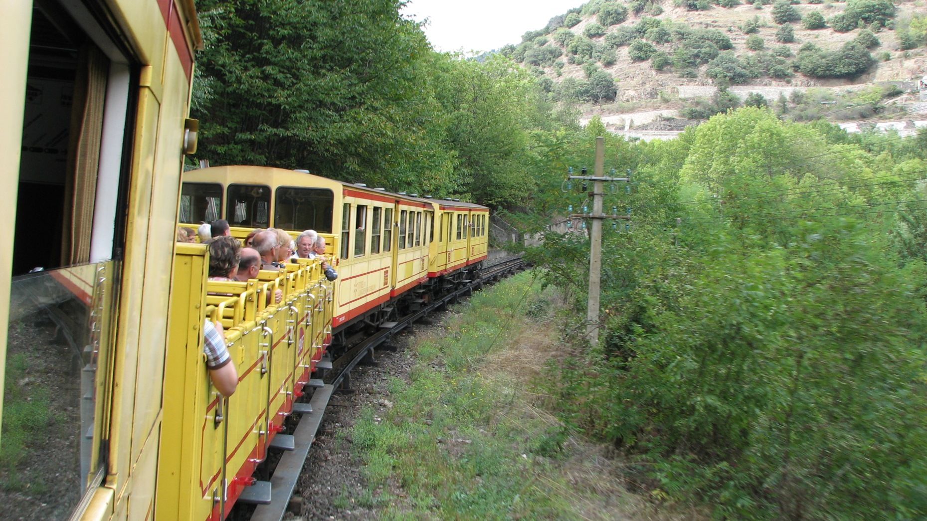 El tren groc del Conflent