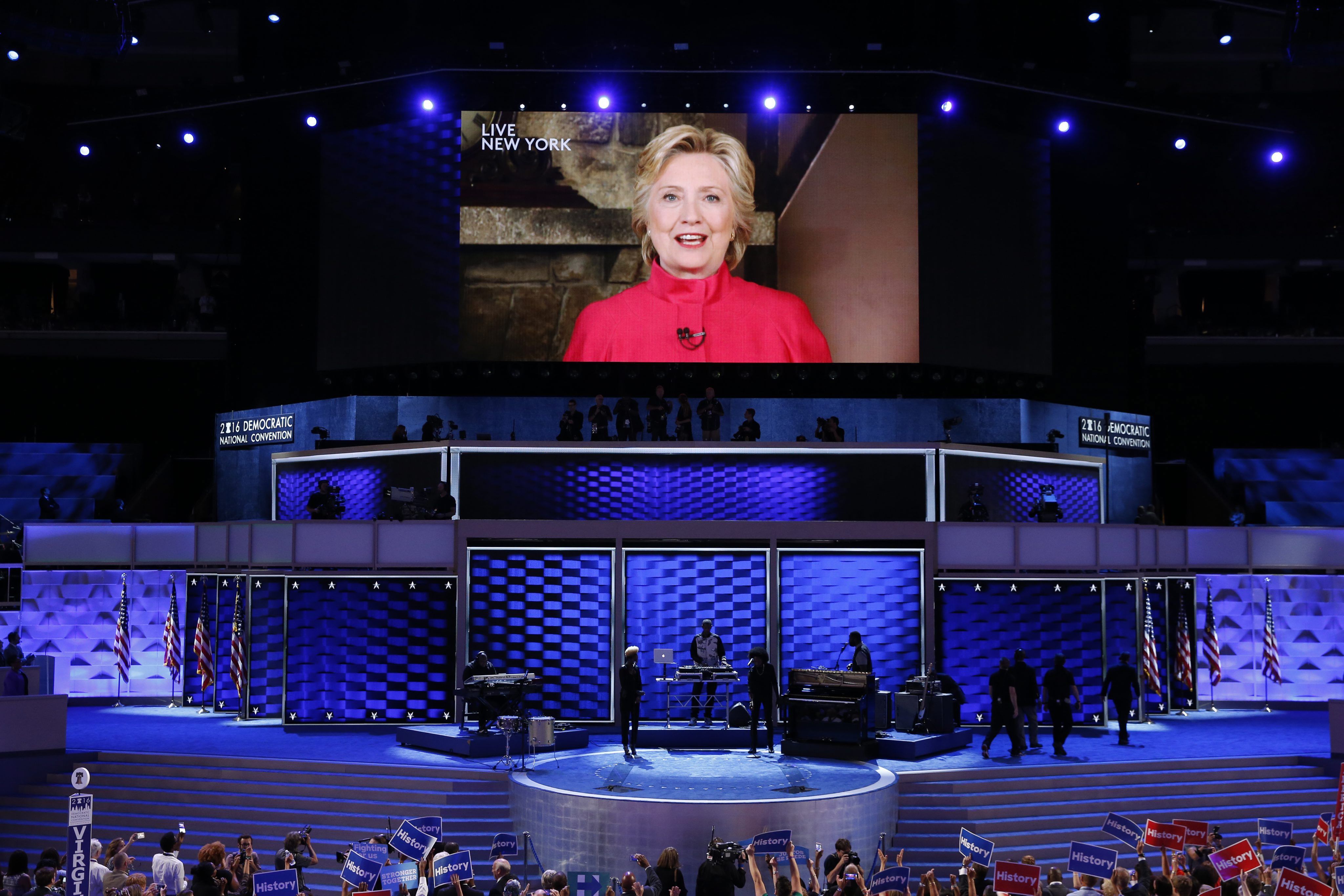 Clinton ja és la primera dona candidata a la presidència dels EUA ​