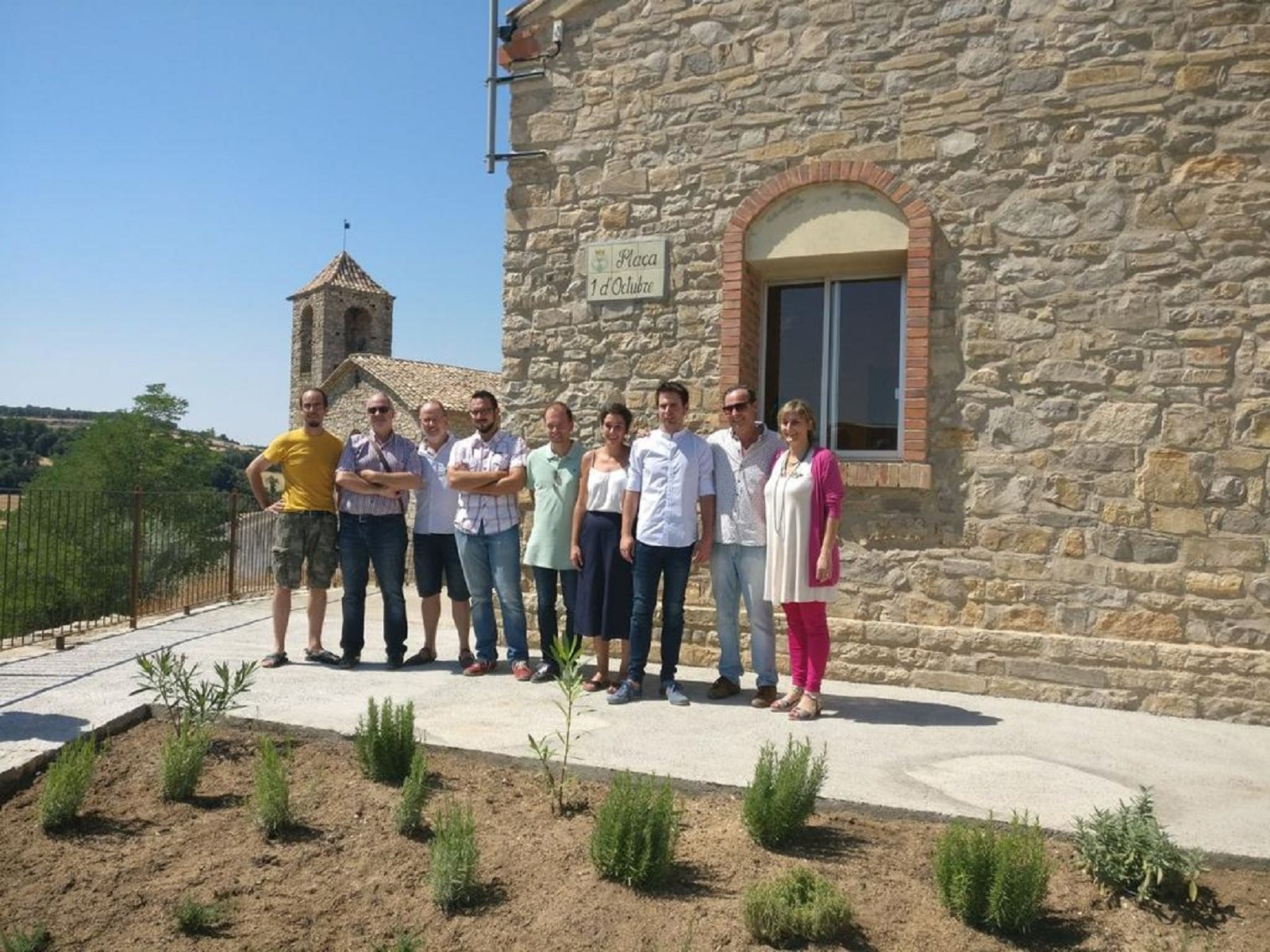 Se inaugura la primera plaza de Catalunya dedicada al 1-O