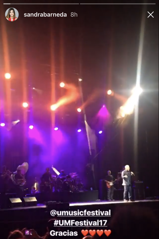 Sandra Barneda concert 2 instagram