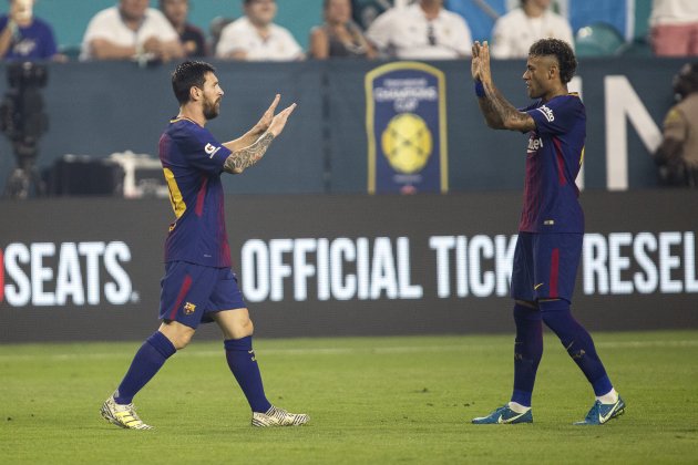 Neymar Messi pretemporada Barça EFE