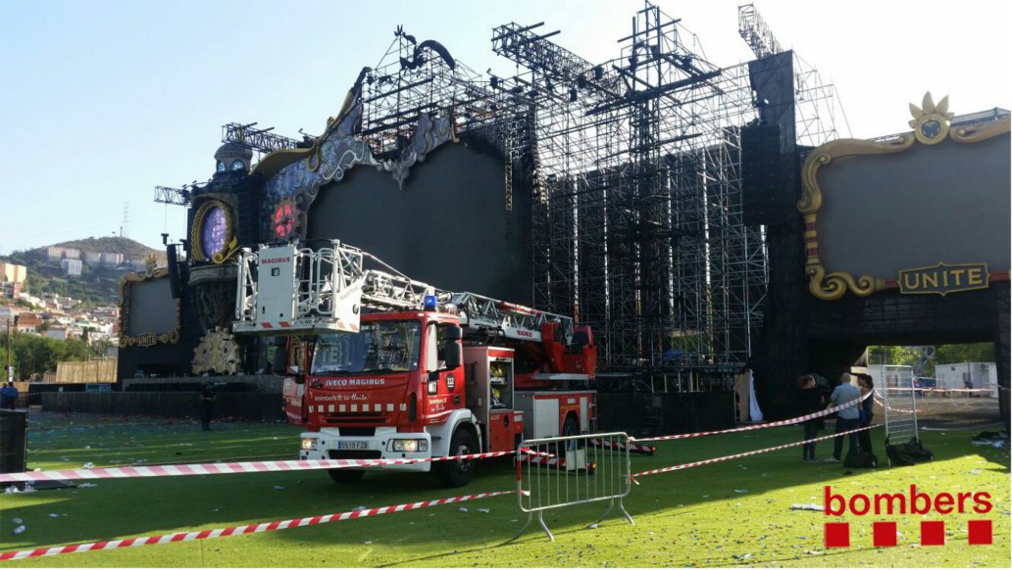 20 heridos en la evacuación del incendio del Tomorrowland