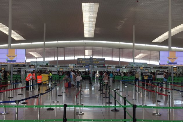 Imatge de les cues aeroport Imatge de les cues aeroport