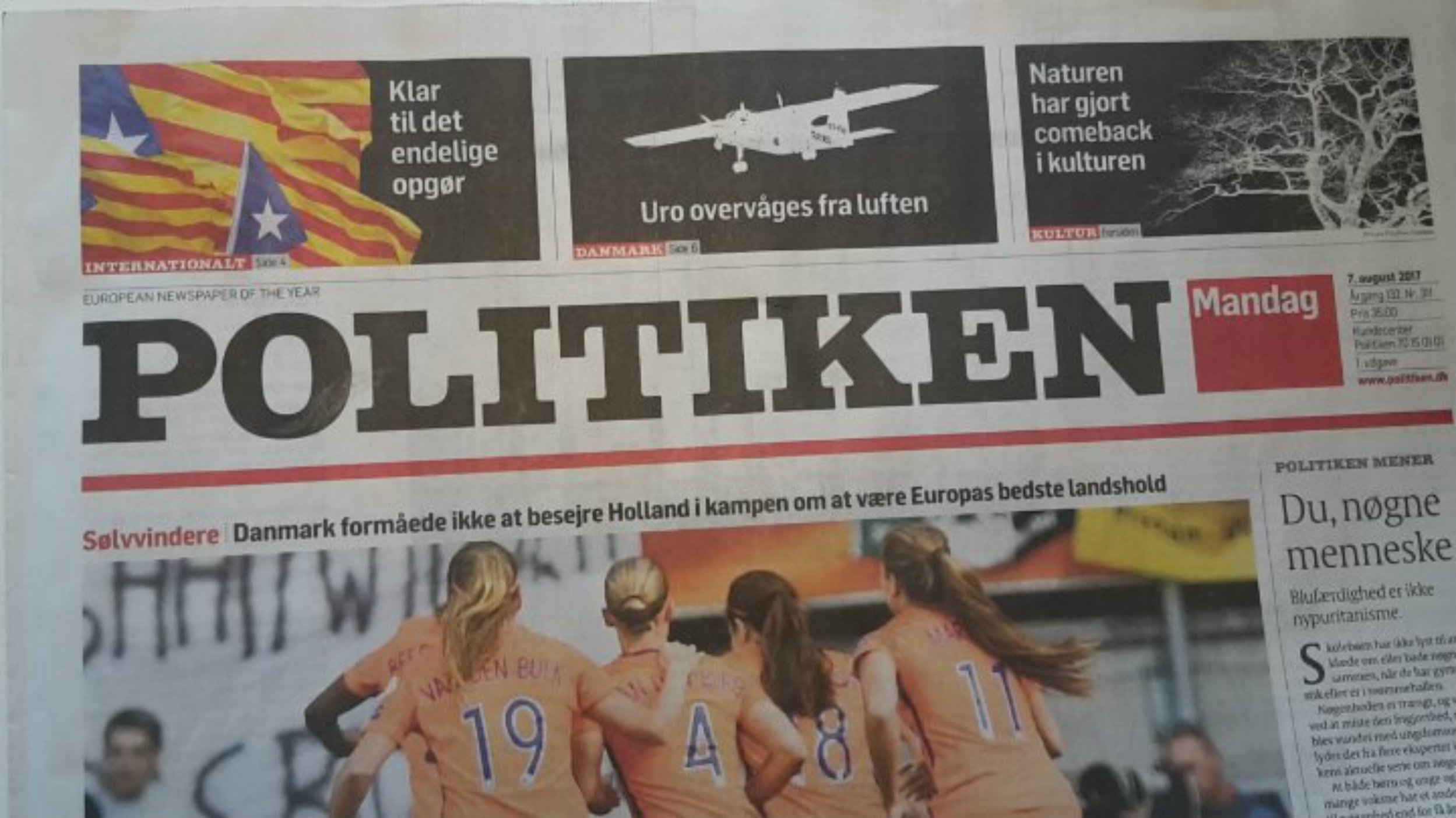 El diari 'Politiken' diu que el referèndum posaria fi a "800 anys d'amargura"
