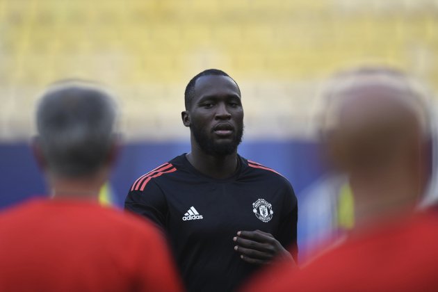 Romelu Lukaku entrenament Manchester United EFE Romelu Lukaku entrenament Manchester United EFE