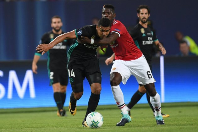 Casemiro Pogba madrid manchester supercopa europa . E