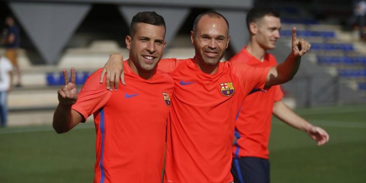 Jordi Alba Andrés Iniesta Barça FC Barcelona
